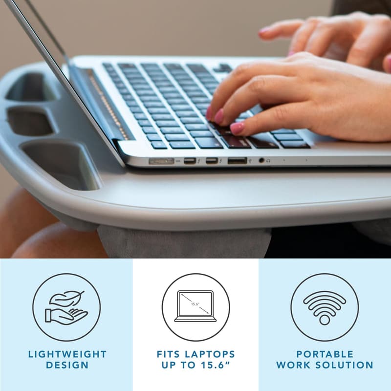 MyDesk Lap Desk with Device Ledge - Fits 15.6