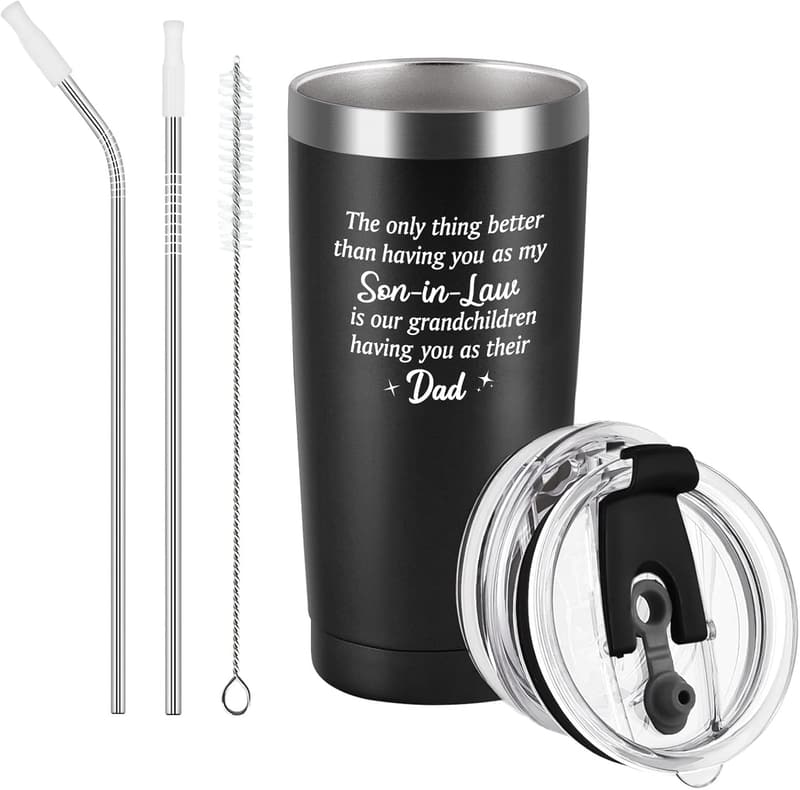 Father's Day Stainless Steel Insulated Tumbler for Son-in-Law