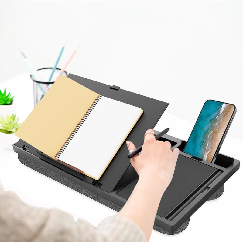 Portable Laptop Lap Desk with Cushion - 9 Adjustable Angles