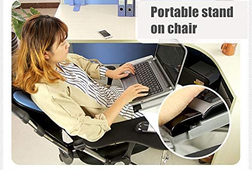 Laptop Mouse Mount & Keyboard Stand for Workstation Setup