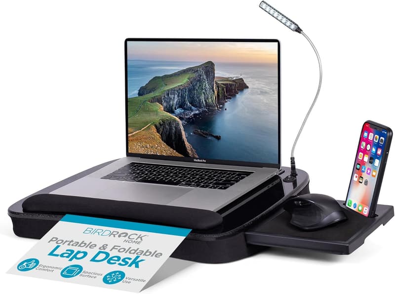 Portable Memory Foam Lap Desk for Laptops up to 15
