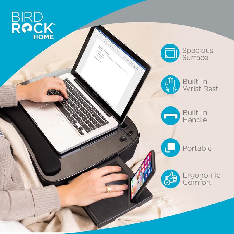 Portable Memory Foam Lap Desk for Laptops up to 15