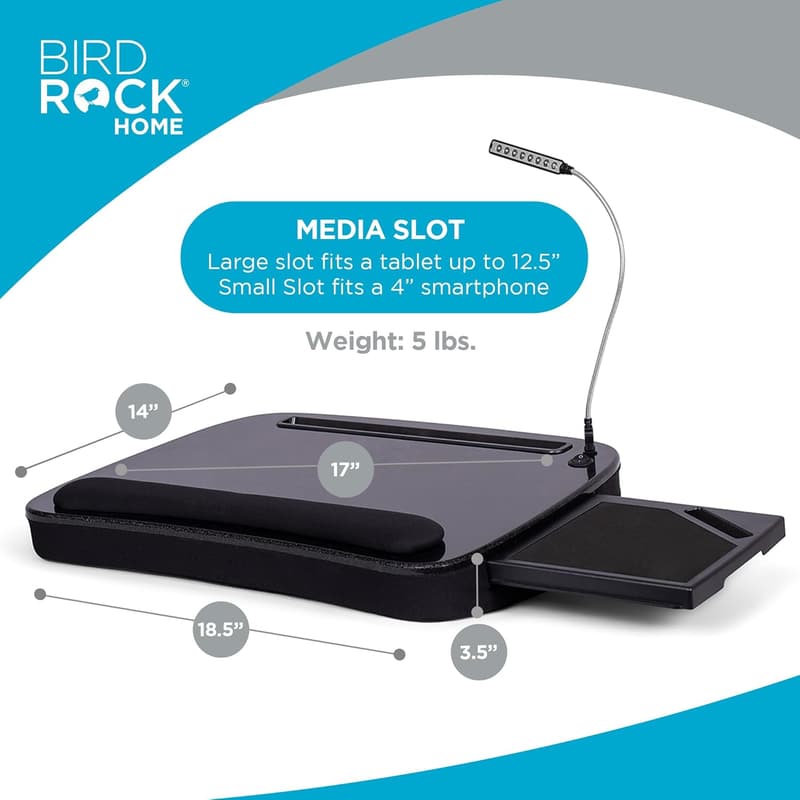 Portable Memory Foam Lap Desk for Laptops up to 15