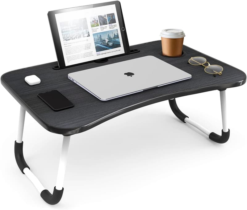 Adjustable Portable Laptop Bed Tray Table for Sofa & Floor