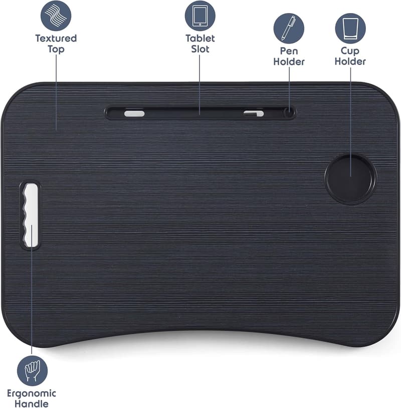 Adjustable Portable Laptop Bed Tray Table for Sofa & Floor