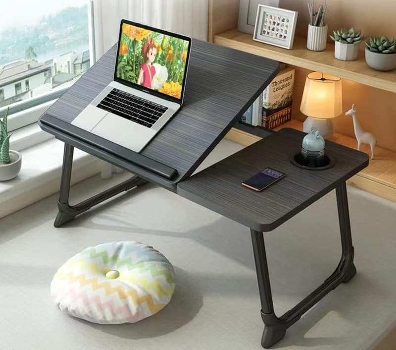 Portable Adjustable Laptop Desk for Bed and Couch (Black)