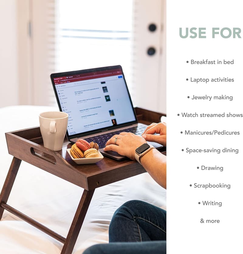 Extra Large Bamboo Lap Desk with Phone Holder - Java