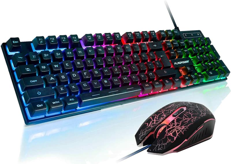 RGB Gaming Keyboard and Mouse Combo for PC and Laptop