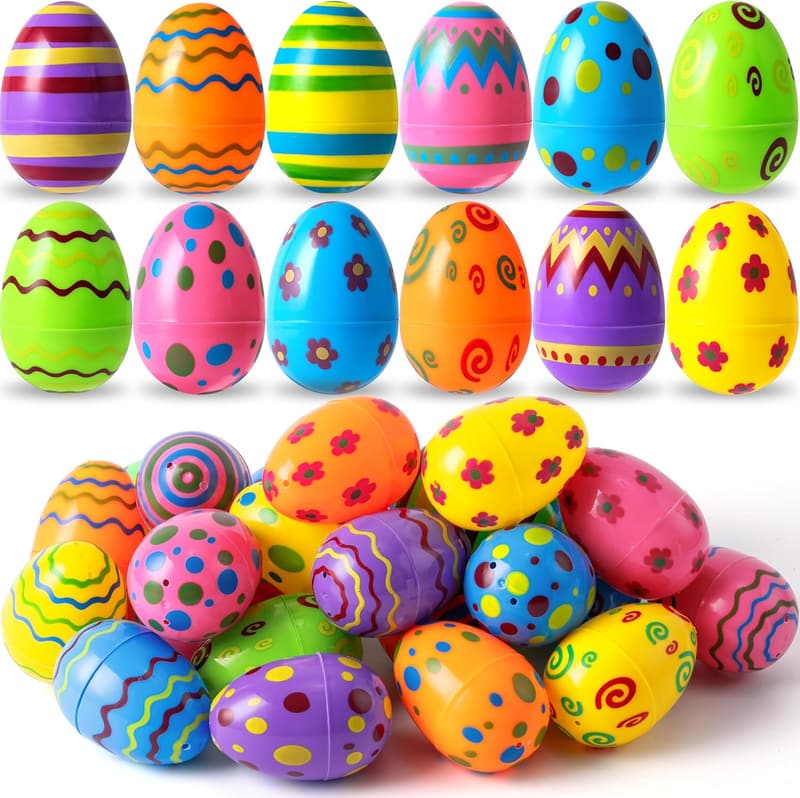 Bright Fillable Easter Eggs - 36 Count for Hunt & Party Favors
