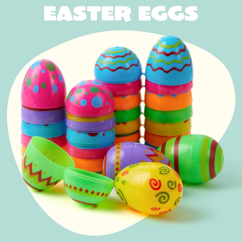 Bright Fillable Easter Eggs - 36 Count for Hunt & Party Favors