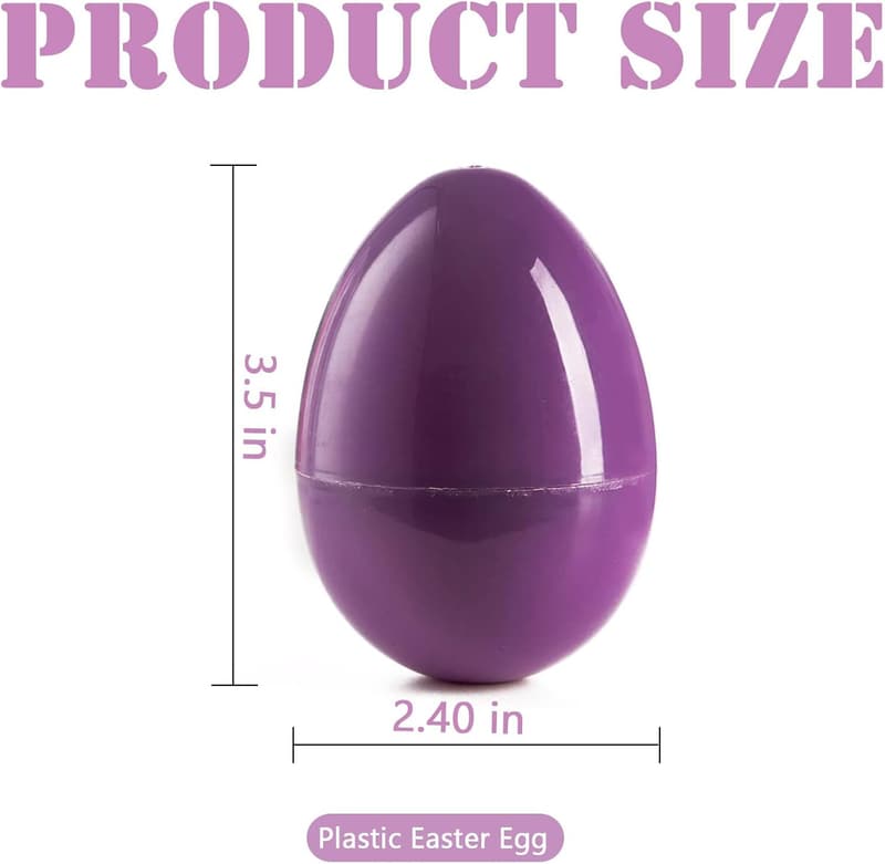 Colorful Fillable Plastic Easter Eggs - 36 Pcs for Easter Hunt