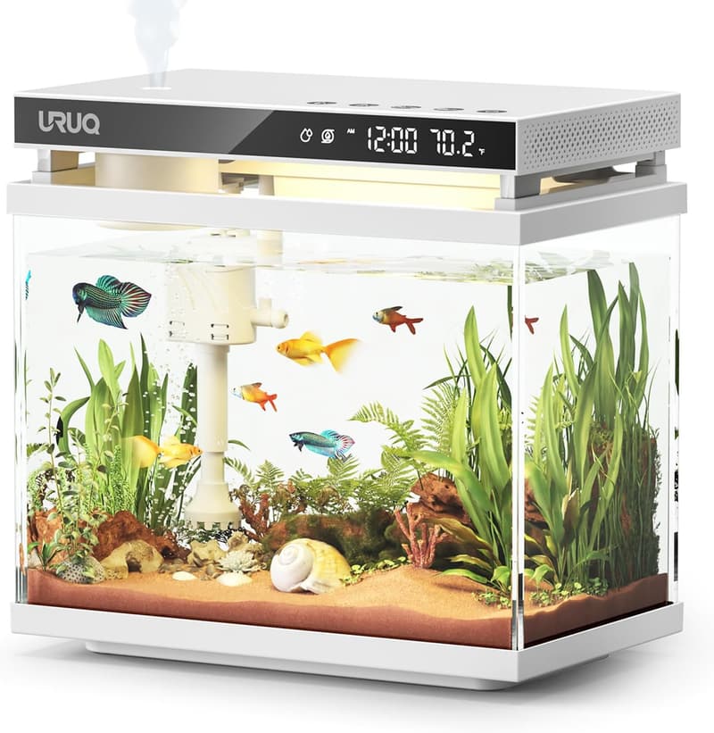 Self-Cleaning 2-Gallon Smart Aquarium Kit with 7-Color Lighting
