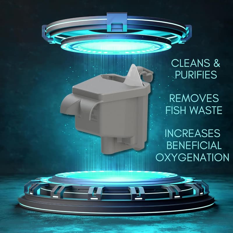 AquaView 2 Gallon Self-Cleaning Betta Fish Tank with LED Light