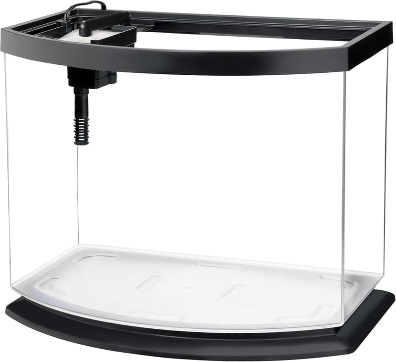 5 Gallon LED Aquarium Kit with SmartClean Technology, Black