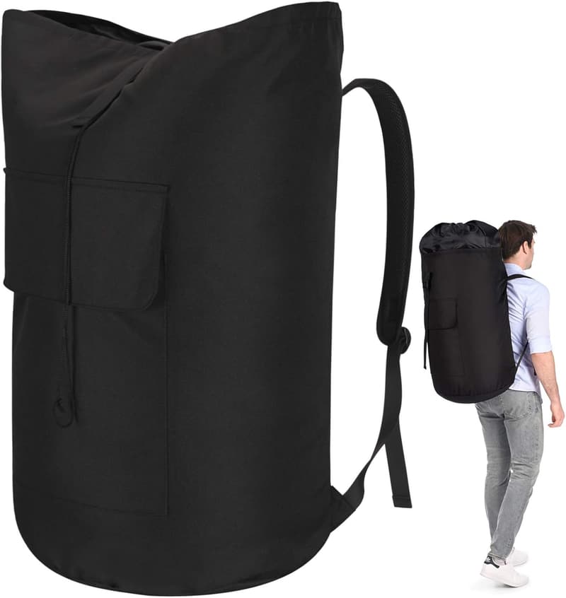 Extra Large 115L College Laundry Backpack with Drawstring Closure