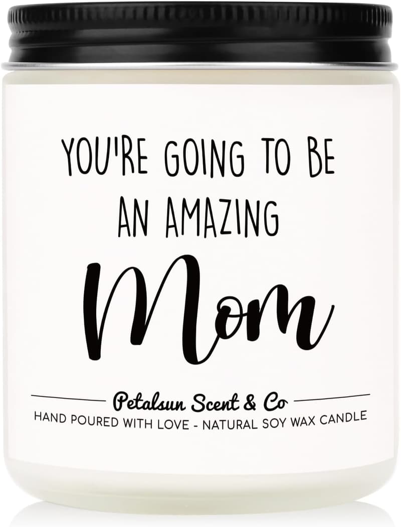 Lavender Scented Soy Wax Candle for New Moms (7 oz)