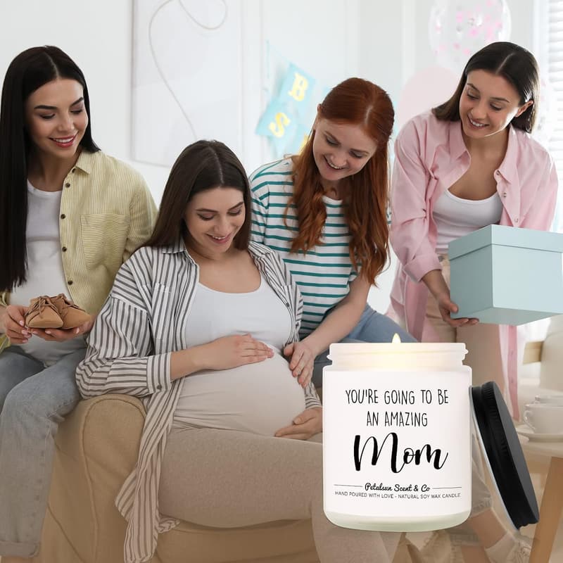 Lavender Scented Soy Wax Candle for New Moms (7 oz)