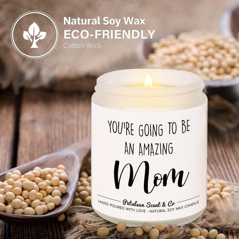 Lavender Scented Soy Wax Candle for New Moms (7 oz)