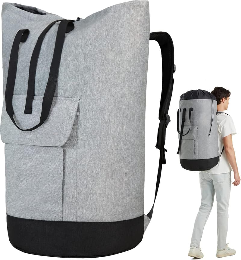 Heavy-Duty 115L Laundry Backpack for College & Travel