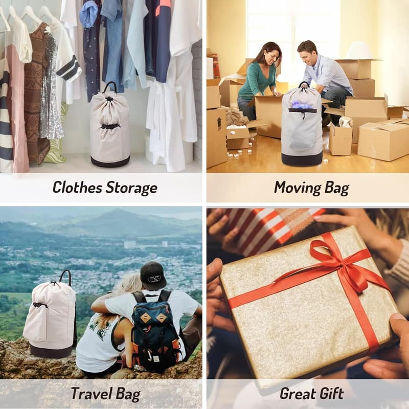 Travel Laundry Backpack with Detergent Holder for College Dorm
