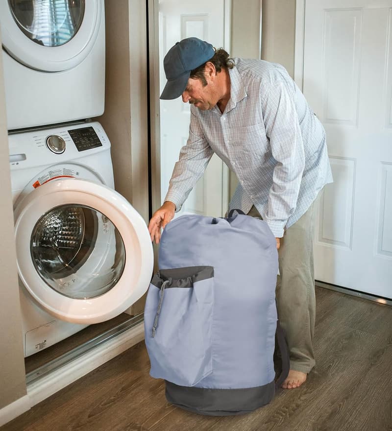 Extra Large Heavy Duty Laundry Backpack for College Students