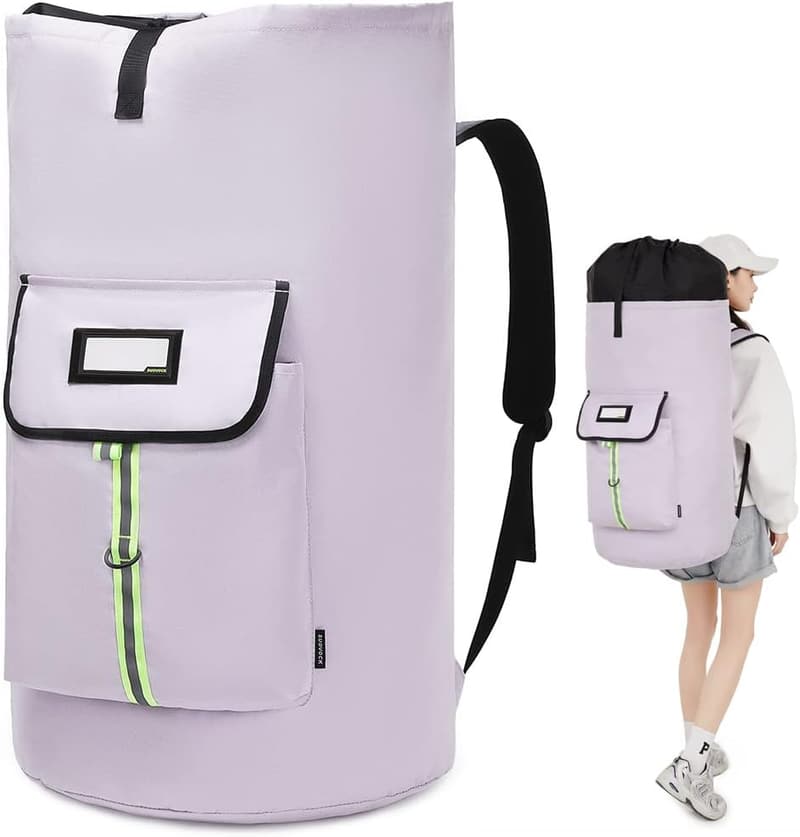 Extra-Large Heavy-Duty Laundry Backpack for College Students