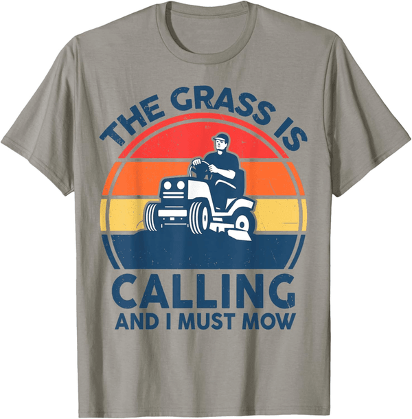 Funny Lawn Mowing T-Shirt for Garden-Loving Dads
