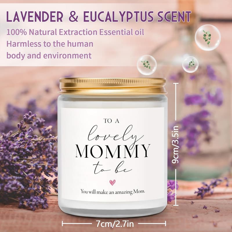Mother's Day Lavender Scented Candle for Expecting Moms