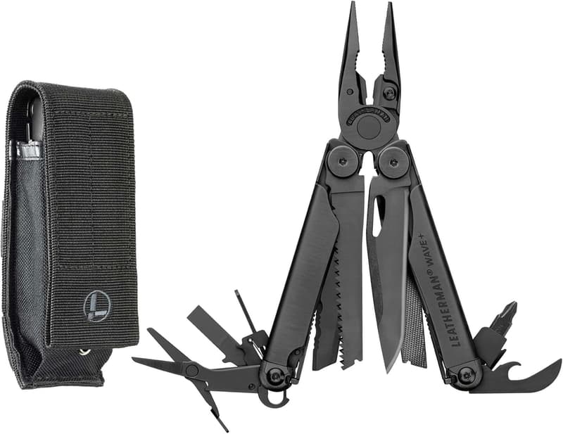 Leatherman Wave+ 18-in-1 Versatile Multi-Tool, Black