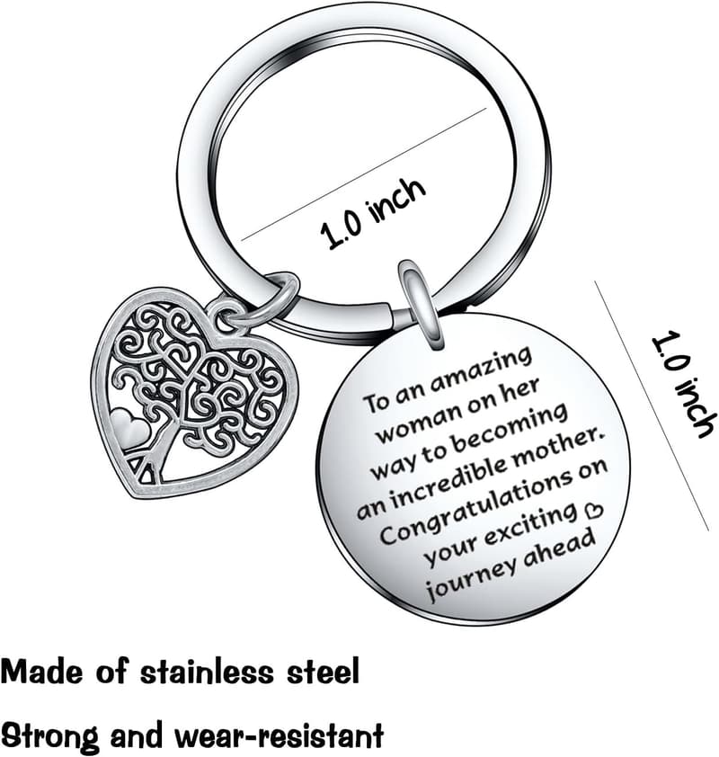 Pregnancy Announcement Keychain Gift for Moms-to-Be