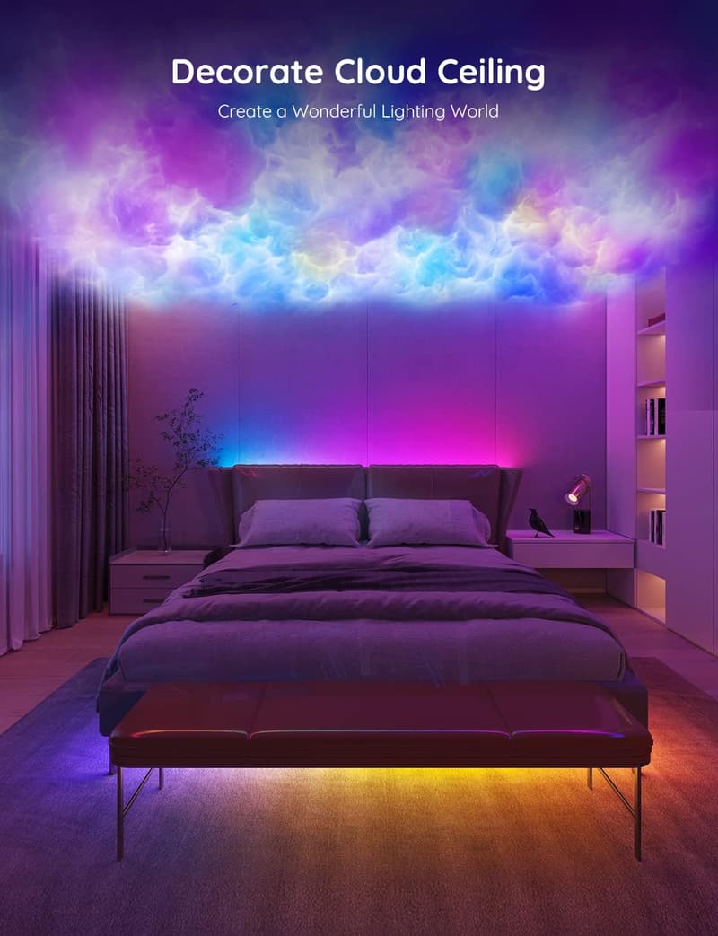 Smart RGBIC LED Strip Lights, 16.4ft, Bluetooth App Control
