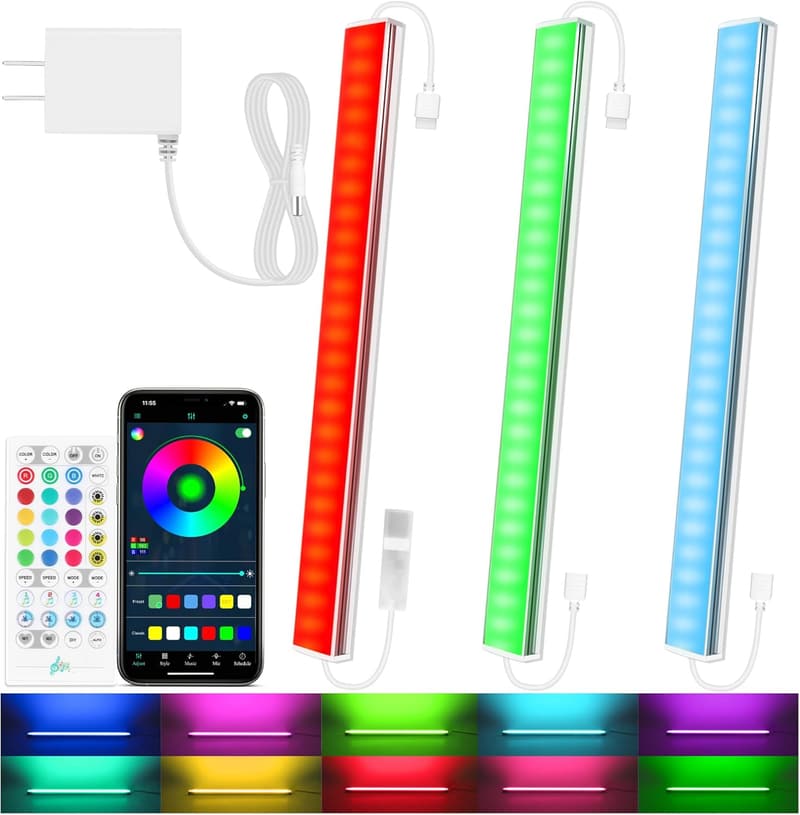Smart RGB Under Cabinet Lighting Kit with App & Remote Control