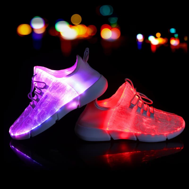 LED Light-Up Sneakers for Women & Men - USB Rechargeable Dancing Shoes