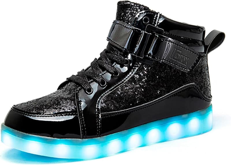 LED Light-Up High Top Sneakers - USB Rechargeable for All
