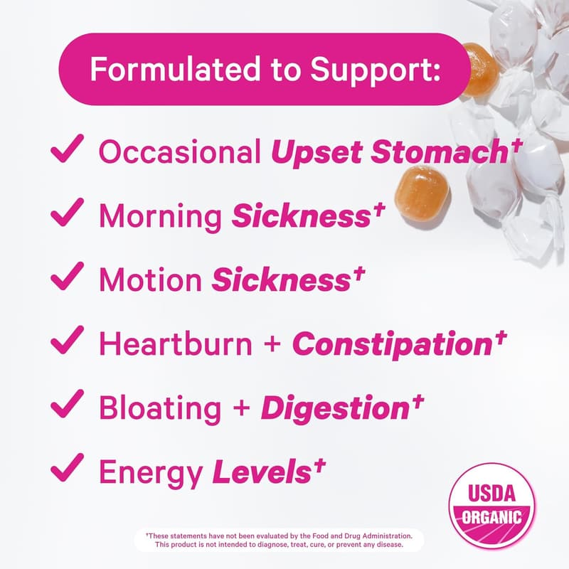 Morning Sickness Peppermint Sweets with Vitamin B6 - 30 Count