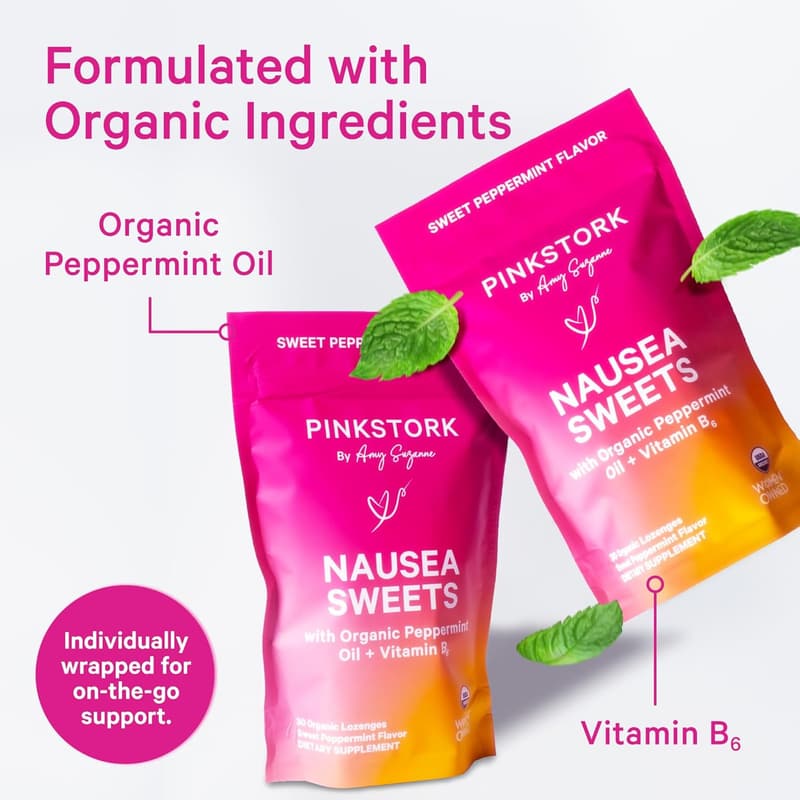 Morning Sickness Peppermint Sweets with Vitamin B6 - 30 Count