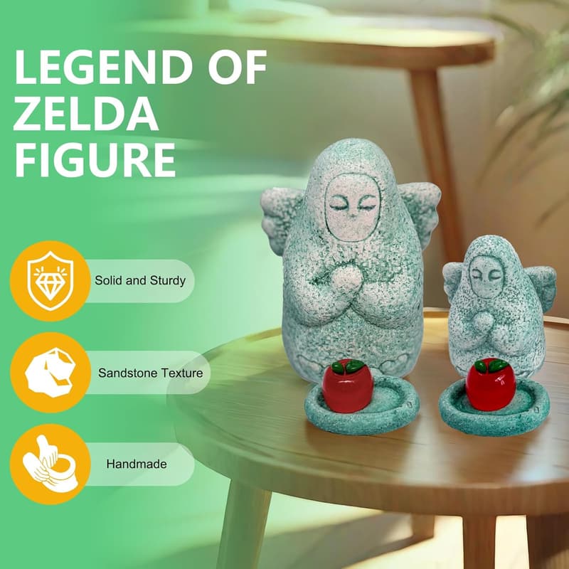 Zelda Angel Statue Set for Gamer Home Decor