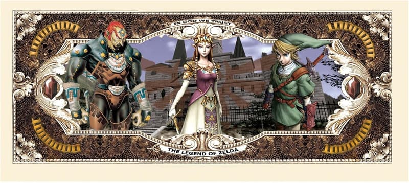 Legend of Zelda Limited Edition Million Dollar Bill Set