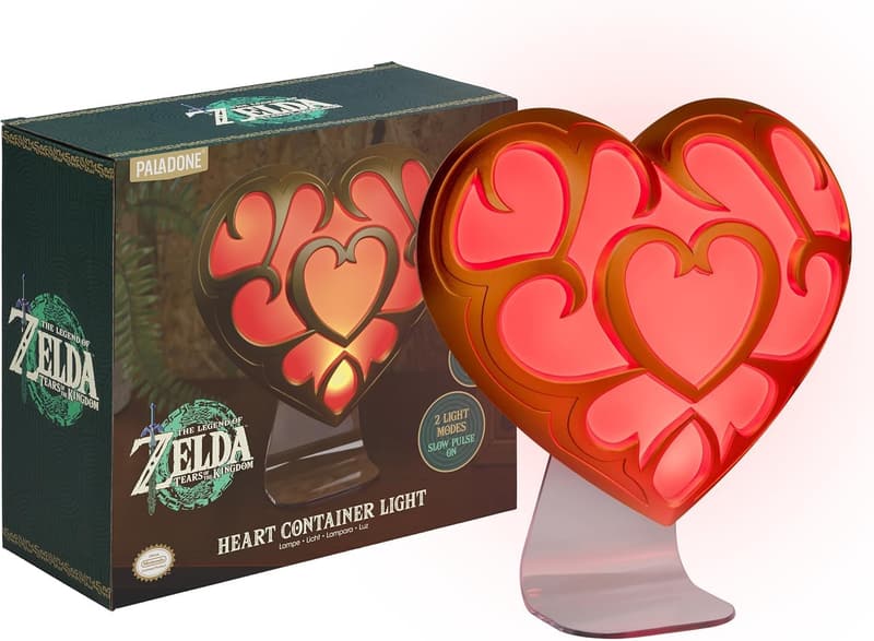The Legend of Zelda Heart Container Lamp - Mood Lighting for Gamers