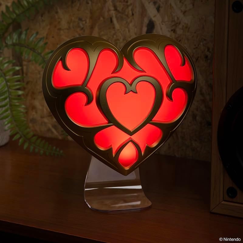 The Legend of Zelda Heart Container Lamp - Mood Lighting for Gamers