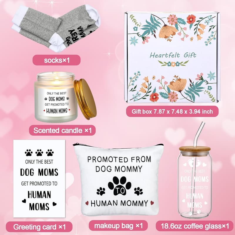 Gifts for New Moms: Cute Cup, Makeup Bag, Candle & Socks