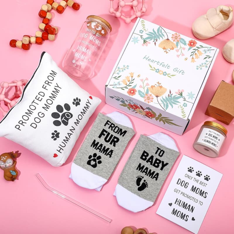 Gifts for New Moms: Cute Cup, Makeup Bag, Candle & Socks