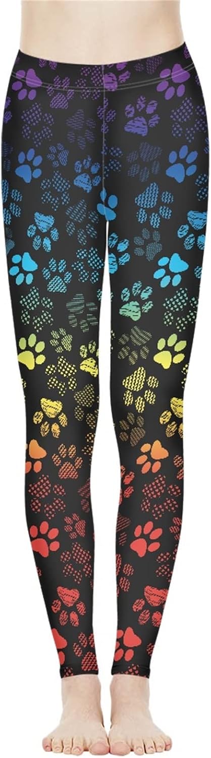 Sunflower Leopard Tummy Control Yoga Leggings for Women