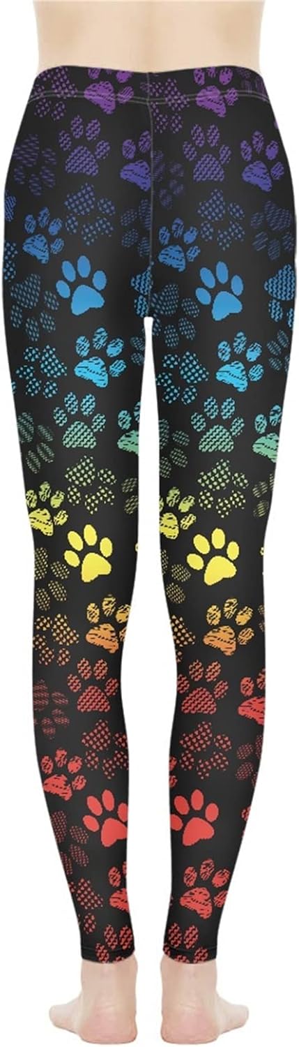 Sunflower Leopard Tummy Control Yoga Leggings for Women