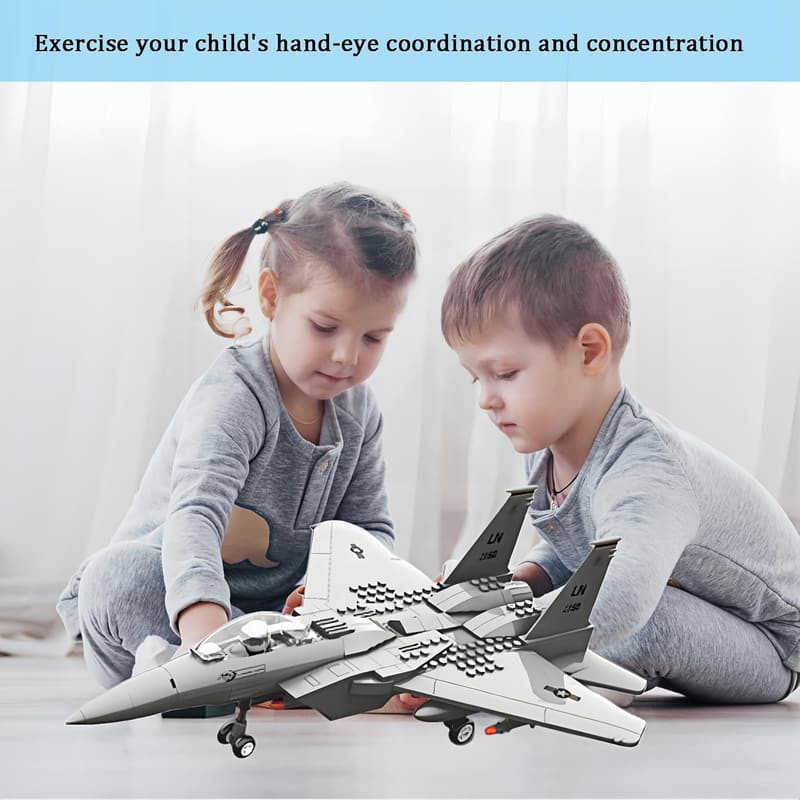 F-15 Eagle Fighter Jet Lego Set, 270 Pieces for Kids & Adults