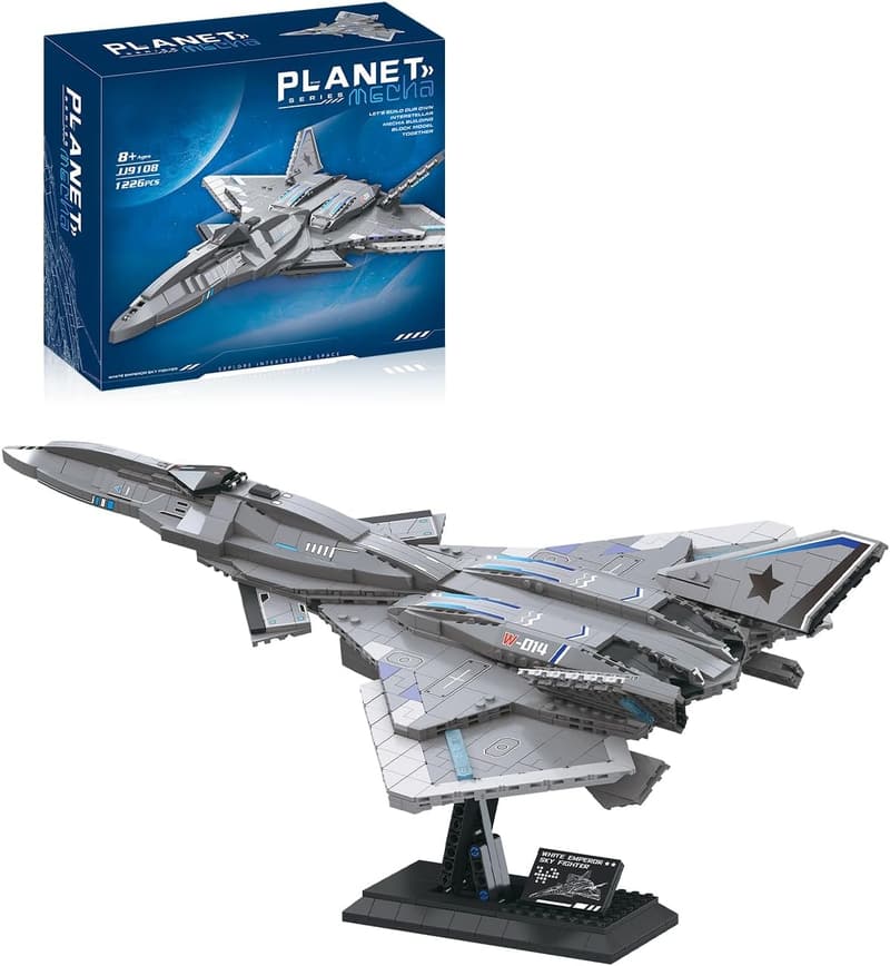 F-22S Fighter Jet Building Block Set for Adults – 1226 Pcs