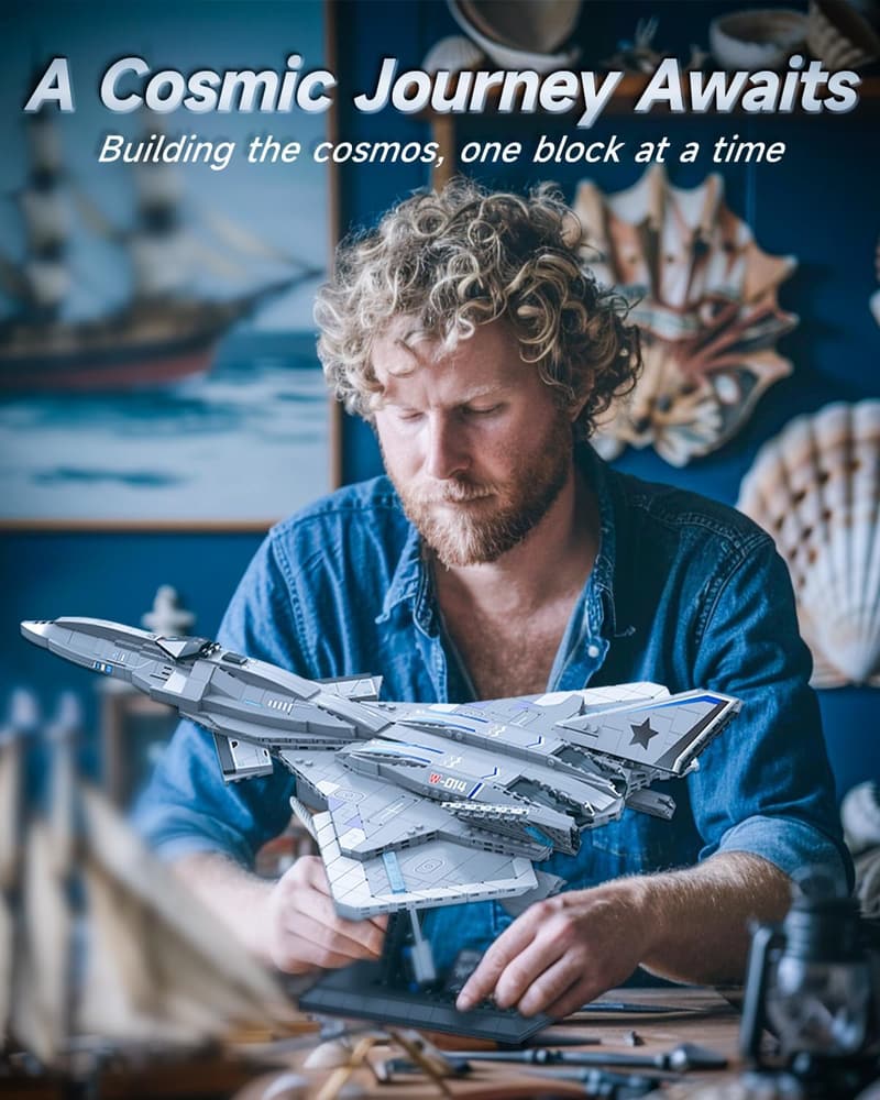F-22S Fighter Jet Building Block Set for Adults – 1226 Pcs