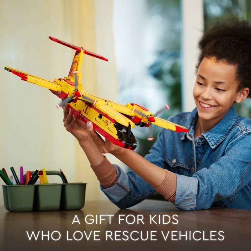 LEGO Technic Firefighter Aircraft Building Toy for Kids 10+