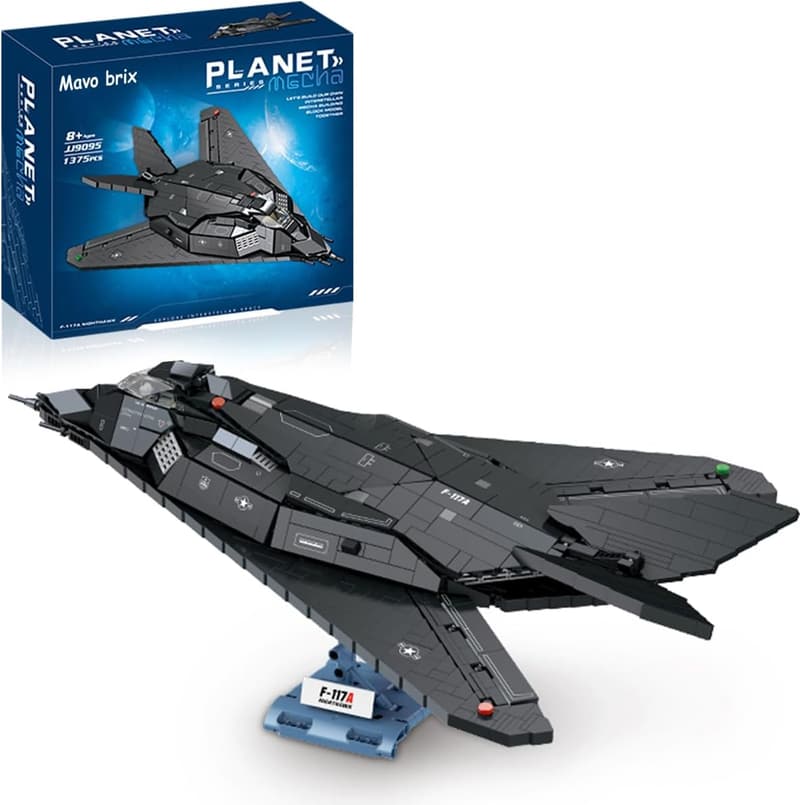 F-117A Nighthawk Fighter Jet Building Block Set for Adults