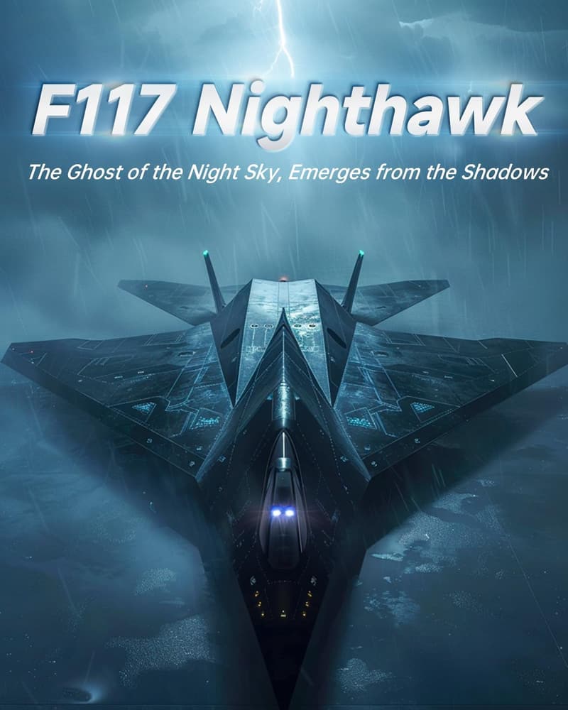 F-117A Nighthawk Fighter Jet Building Block Set for Adults
